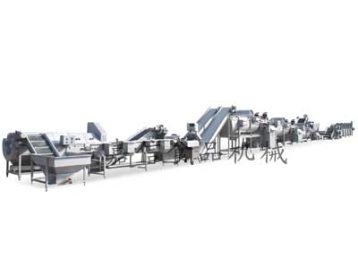 Root vegetables, leafy vegetables in the dry cleaning production line equipment